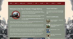 Desktop Screenshot of bayofislandsvintagerailway.org.nz